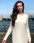 Eve Knit Maxi Dress in Cream