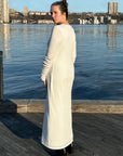 Eve Knit Maxi Dress in Cream