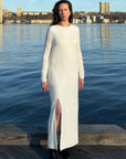 Eve Knit Maxi Dress in Cream