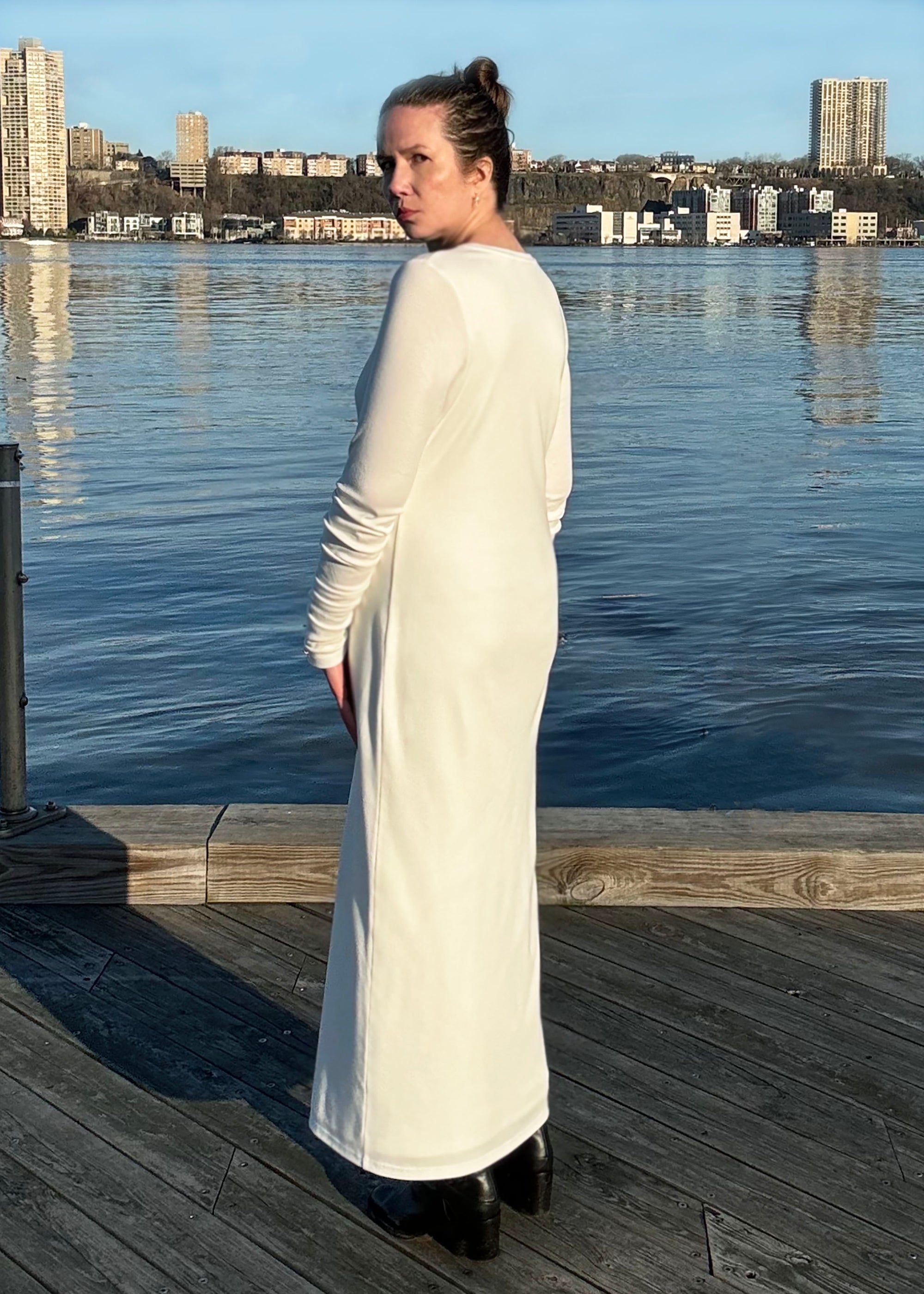 Eve Knit Maxi Dress in Cream – Amanda Lynnae
